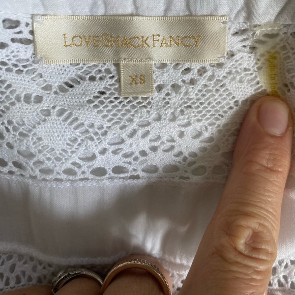 LoveShackFancy Edie Cotton Maxi Dress- White - Picture 6 of 11